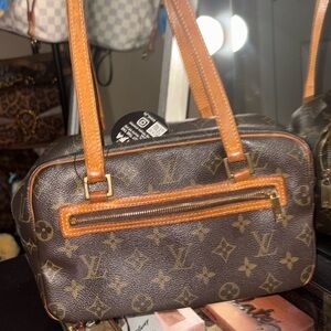 Louis Vuitton Cite MM Brown Monogram Shoulder Bag